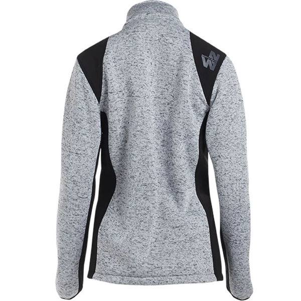 North Ways Veste Blouson Polaire De Travail Veste Travail Femme Louise Gris Clair XL 1467 LOUISE Gri Clair Chiné XL – Image 4