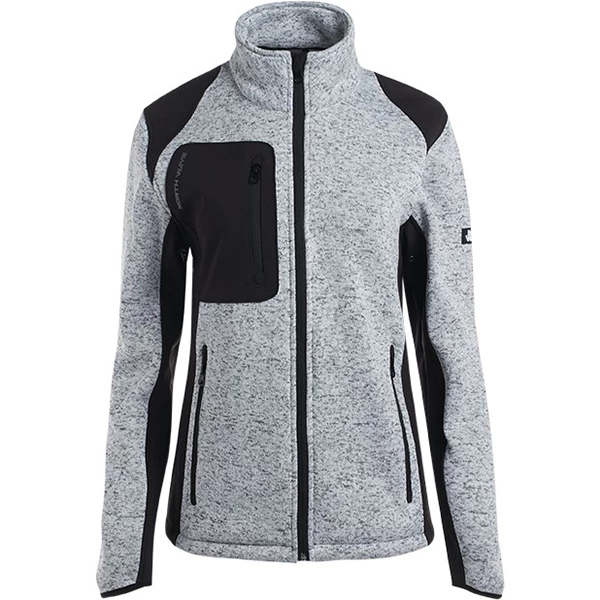 North Ways Veste Blouson Polaire De Travail Veste Travail Femme Louise Gris Clair XL 1467 LOUISE Gri Clair Chiné XL – Image 3