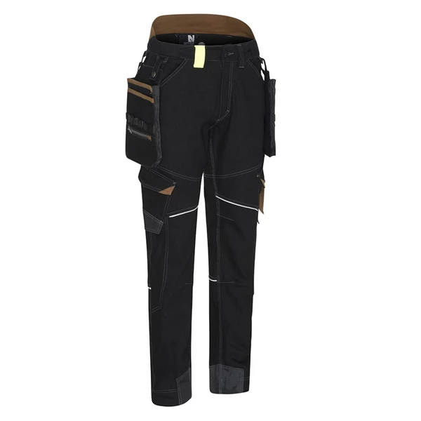 Pantalon De Travail Multipoches - Vicente North Ways - Noir/Camel - Taille 56 – Image 3