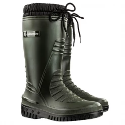 Albatros Bottes De Sécurité Et De Travail Botte PVC Doublée Fausse Fourrure Avec Laçage De Col - Arktis - Coloris Vert - Taille 44