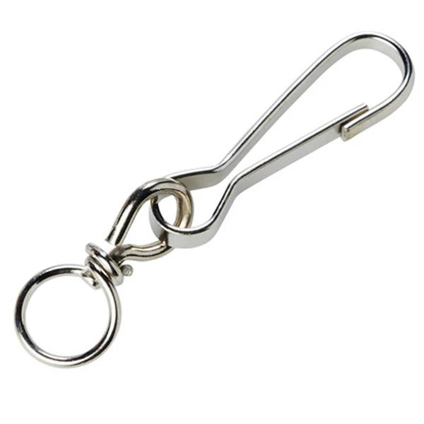 Vigouroux Accessoires Antichute Mousqueton, Poulie, Stop Chute Mousqueton Simplex Avec Touret - Acier Zingué - Longueur 30 Mm