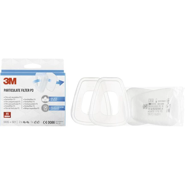 Filtres Pour Masques De Protection Respiratoire Filtres Particules Trapézoïdales Série 5000 3M Masque 1 Paire â Image 2