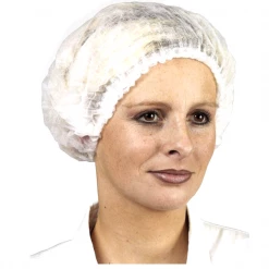 EuroProtection - Coverguard Protections Jetables: Gants Et Charlotte Charlotte Ronde à Clip Polypropylène Blanche Boîte De 100 Pièces : Euro Protection 45620 Euro-Protection