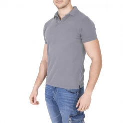 Rica Lewis Workwear Tee-shirt Polo Et Chemise De Travail Polo Homme Manches Courtes - Polage Rica Lewis - Gris - Taille S