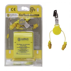 Auditech-innovations Bouchons D'oreilles Anti-bruit Kit Protection Auditive EarTech Access S-25 Ai - 75 à 100 DB - Jaune