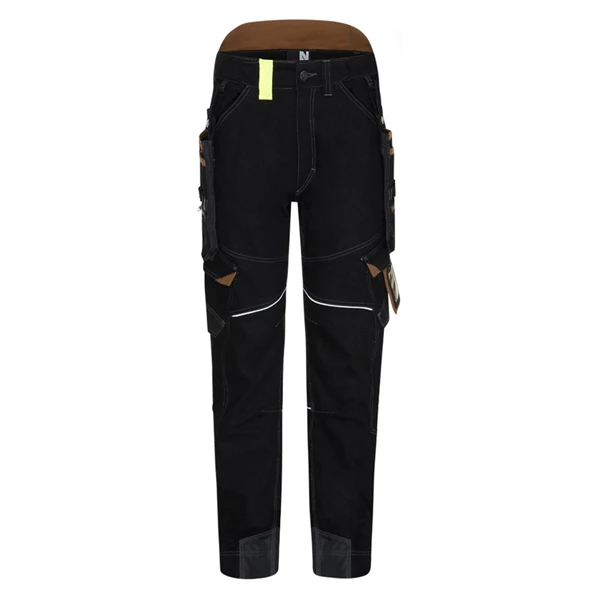 Pantalon De Travail Multipoches - Vicente North Ways - Noir/Camel - Taille 50 – Image 3
