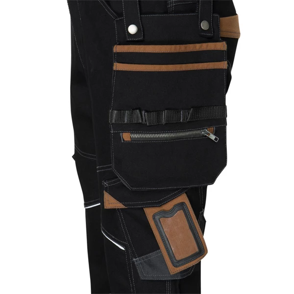 Pantalon De Travail Multipoches - Vicente North Ways - Noir/Camel - Taille 50 – Image 5