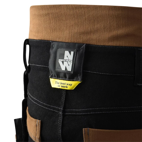 Pantalon De Travail Multipoches - Vicente North Ways - Noir/Camel - Taille 40 – Image 3