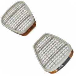 Filtres Pour Masques De Protection Respiratoire Filtre Gaz Et Vapeurs A2 3M 6055 Pour Masque Série 6000 - Lot De 8