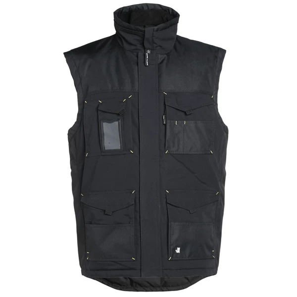 Gilets De Travail Sans Manche Gilet Sans Manche Ali North Ways Déperlant 8 Poches Noir Taille 2XL – Image 4