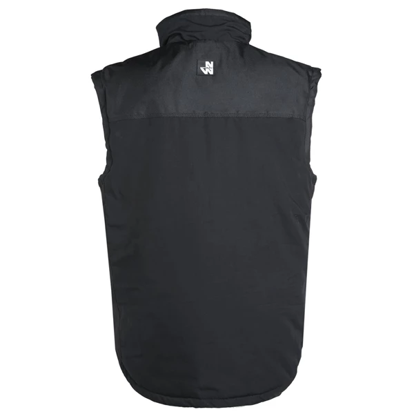 Gilets De Travail Sans Manche Gilet Sans Manche Ali North Ways Déperlant 8 Poches Noir Taille 2XL – Image 5