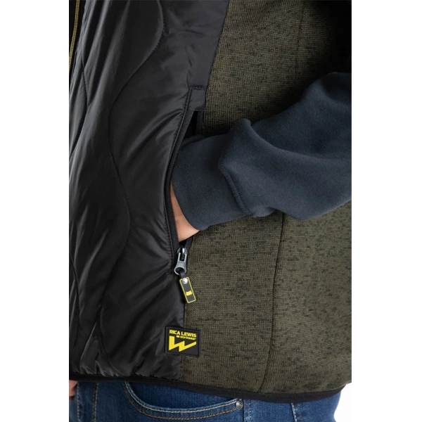 Rica Lewis Workwear Gilets De Travail Sans Manche Gilet Sans Manches Rica Lewis Archie - 100% Polyester Kaki - Taille XXL – Image 5