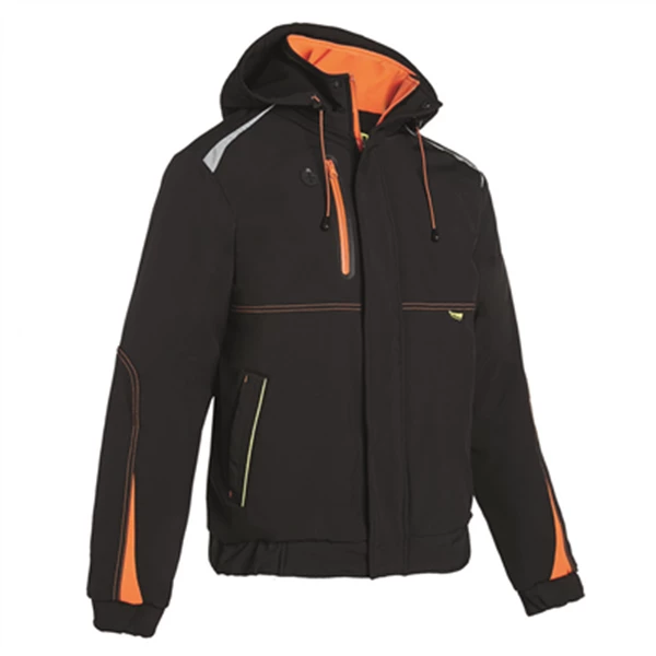 North Ways Veste De Travail Veste Respirante Waterproof Morane Noir Et Orange Taille M North Way – Image 5