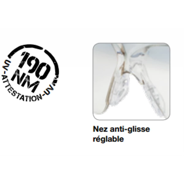 Lunettes De Protection Lunette De Protection Axis Anti Rayures Anti Buée Incolore Bollé AXPSI