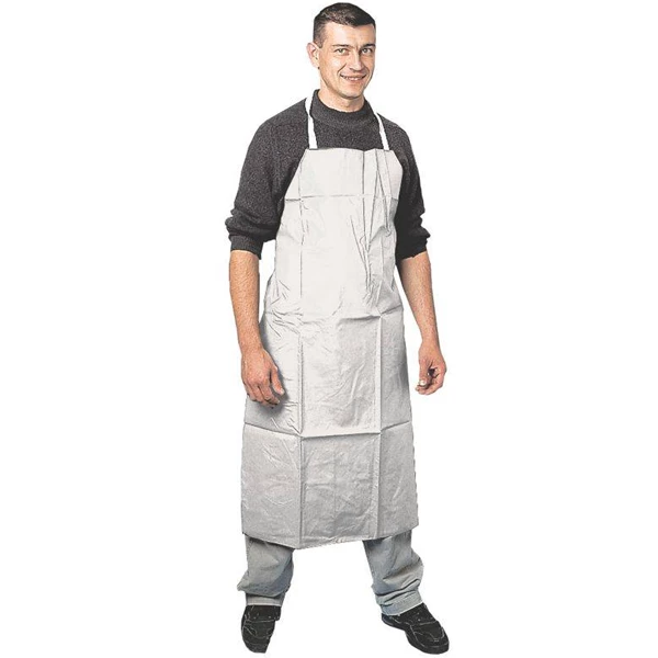 EuroProtection - Coverguard Blouse Et Tablier De Travail Tablier PVC Blanc 120 X 90 Cm Euro-Protection 56181