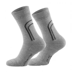Chaussette Semelle Lacet Chaussette Mi-haute Grise En Coton Lemaitre Taille 35-37