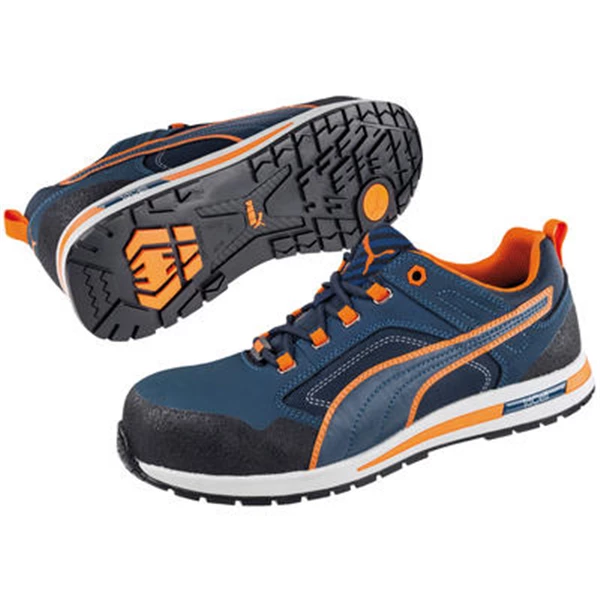 Puma Safety Chaussure De Sécurité Basse Chaussure De Sécurité S3 Puma Crosstwist Low Orange Et Bleu – Taille 42 – Image 6