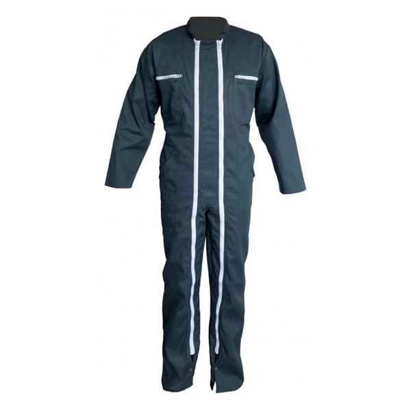 PBV Combinaisons De Travail Combinaison Travail Double Zip 65% Polyester 35% Coton Vert US Taille 1 â Image 2