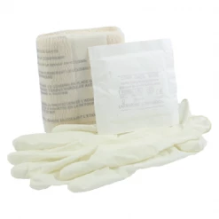 Trousse Et Armoires à Pharmacie Coussin Hémostatique Stérile Farmor Avec Gants Et Compresse