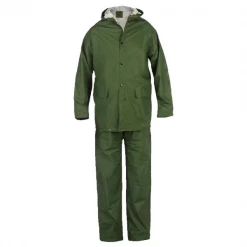 PBV Vêtement De Travail Anti-pluie Ensemble De Pluie PVC Veste Et Pantalon étanches - Taille L VPCPVTL