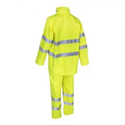 VĂȘtement De Travail Anti-pluie Ensemble Pluie Jaune Haute Visibilité Kawa Classe 3 Coverguard Taille L