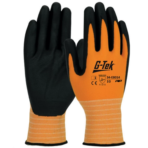 Gants De Manutention Gant Anti-abrasion OBRA Avec Enduction Nitrile Taille 9 34-E8014-CHA9 – Image 3