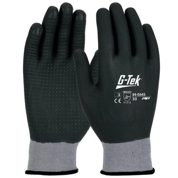 Gants De Manutention Gant Anti-abrasion OBRA Enduction Nitrile Et Picots Taille 9 34-E6459 – Image 2