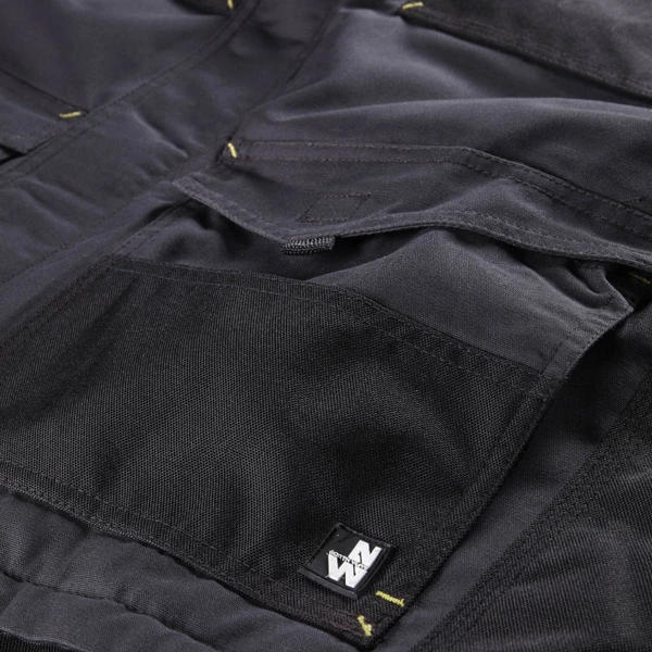 Gilets De Travail Sans Manche Gilet Sans Manche Ali North Ways Déperlant 8 Poches Gris Noir Taille L