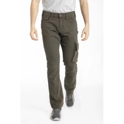 Rica Lewis Workwear Pantalon De Travail Jean De Travail Rica Lewis Stretch Multi-poches Kaki - Taille 42