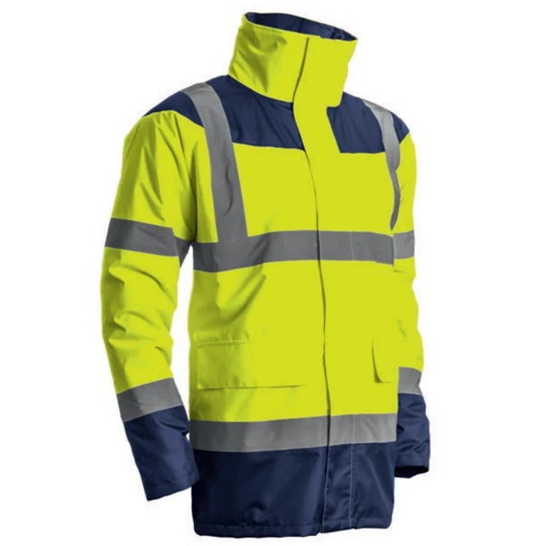 EuroProtection - Coverguard Parkas Et Blousons Haute VisibilitĂ© Parka Jaune Fluo Marine Haute Visibilité Imperméable Keta Taille XL â Image 2