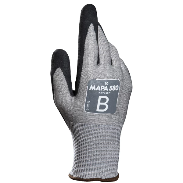 Gants De Protection Anti Coupure Gant Anti-coupure Milieux Huileux Et Très Salissants - Niveau B - Krytech 580 Mapa - Taille 10 34580440