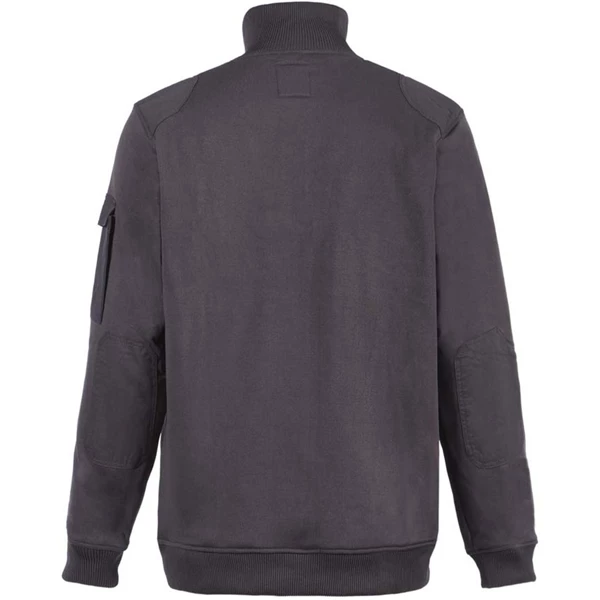 North Ways Pull De Travail Pull Col Camionneur Zippé Largo Gris Taille L North-Ways 9665 GRIS L – Image 3