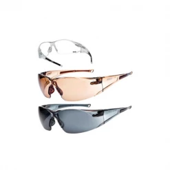 Lunettes De Protection Lunette De Sécurité RUSH Bollé Fumée Transparent Noir RUSHPSF