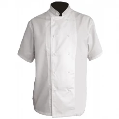 Vêtements De Cuisine Et Restauration Veste De Cuisine PBV Manches Courtes 100% Coton Blanc Taille 0