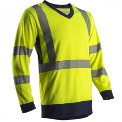 T Shirt Haute Visibilité T-shirt Haute Visibilité Coverguard Suno Jaune Et Bleu Marine Taille XL