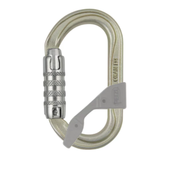 Accessoires Antichute Mousqueton, Poulie, Stop Chute Mousqueton Ovale Petzl "Oxan Triact Lock" Verrouillage Vis Acier – Image 3