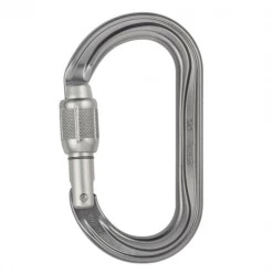 Accessoires Antichute Mousqueton, Poulie, Stop Chute Mousqueton Ovale Petzl "OK Screw Lock" Verrouillage Par Vis Aluminium
