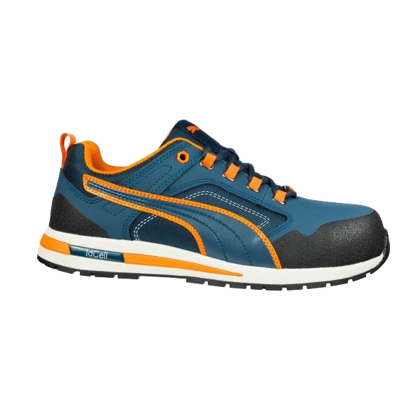 Puma Safety Chaussure De Sécurité Basse Chaussure De Sécurité S3 Puma Crosstwist Low Orange Et Bleu – Taille 42 – Image 4