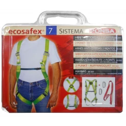 Levac Kit Harnais Antichute Sistema 1 Harnais 1 Absorbeur D'énergie Longueur 2 Mètres 2 Mousquetons