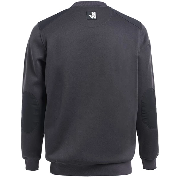 Pull De Travail Pull North Ways Ras-le-cou Léon Gris Avec Poche Zippée - Taille 3XL