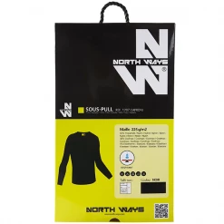 Tee-shirt Polo Et Chemise De Travail Tee Shirt Manches Longues North Ways Caproni Noir Taille 3XL / 4XL 1707