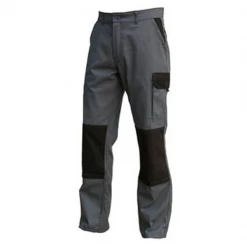 Pantalon De Travail Pantalon Typhon Bicolore Gris Noir Sans Métal Coton 60% Polyester 40 % Taille 4 (52-54) : Muzelle Dulac PBV 01TYCGN2-4