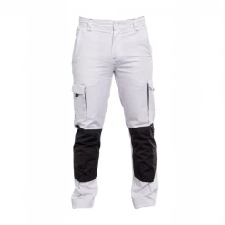 PBV Pantalon De Travail Spécial Peintre - Unisexe - Blanc/gris - Taille 50