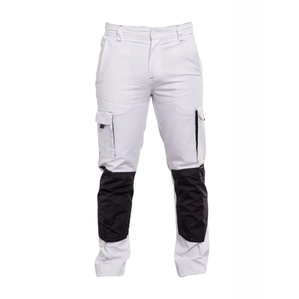 PBV Pantalon De Travail Spécial Peintre - Unisexe - Blanc/gris - Taille 48