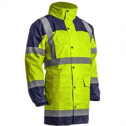 Parkas Et Blousons Haute Visibilité Parka Haute Visibilité Coverguard Hydra Jaune Et Bleu Marine Taille M