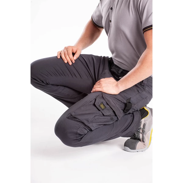 Rica Lewis Workwear Pantalon De Travail Jean De Travail Rica Lewis Stretch Multi-poches Ardoise - Taille 40