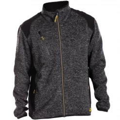 Rica Lewis Workwear Pull De Travail Sweat Zippé Rica Lewis Richie -100 % Polyester - Gris Et Noir - Taille M