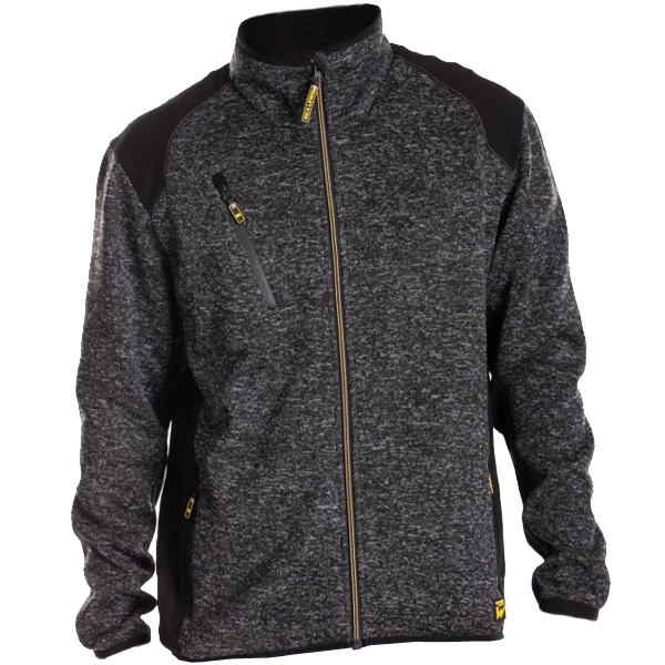 Rica Lewis Workwear Pull De Travail Sweat Zippé Rica Lewis Richie -100 % Polyester - Gris Et Noir - Taille S