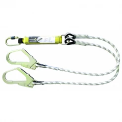 Longes De Sécurité, Sangles Et Cordes Longe Double Avec Absorbeur D'énergie Levac Diamètre 12 Mm 3801B15