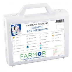 Trousse Et Armoires à Pharmacie Valise De Premiers Secours Farmor Spécial Bâtiment - 8 à 10 Personnes